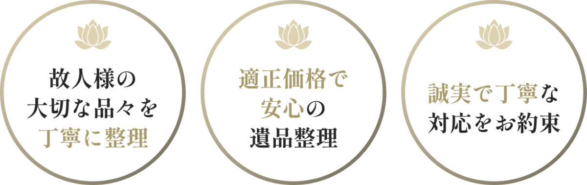 遺品整理士が対応する遺品整理 架け橋
