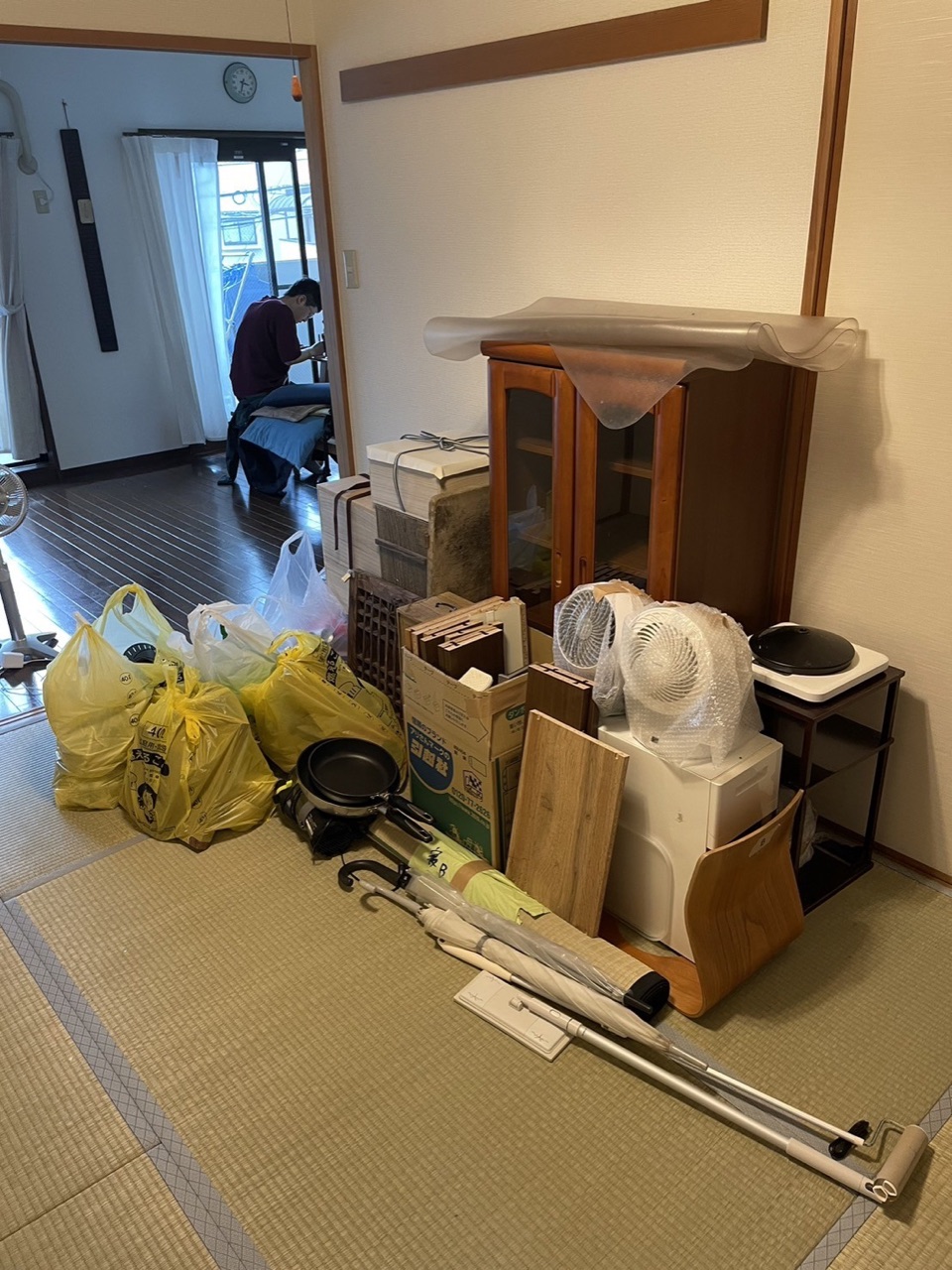 池田市で不用品回収にお伺いしました。 作業前
